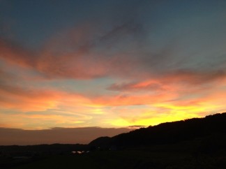 淡河の秋空